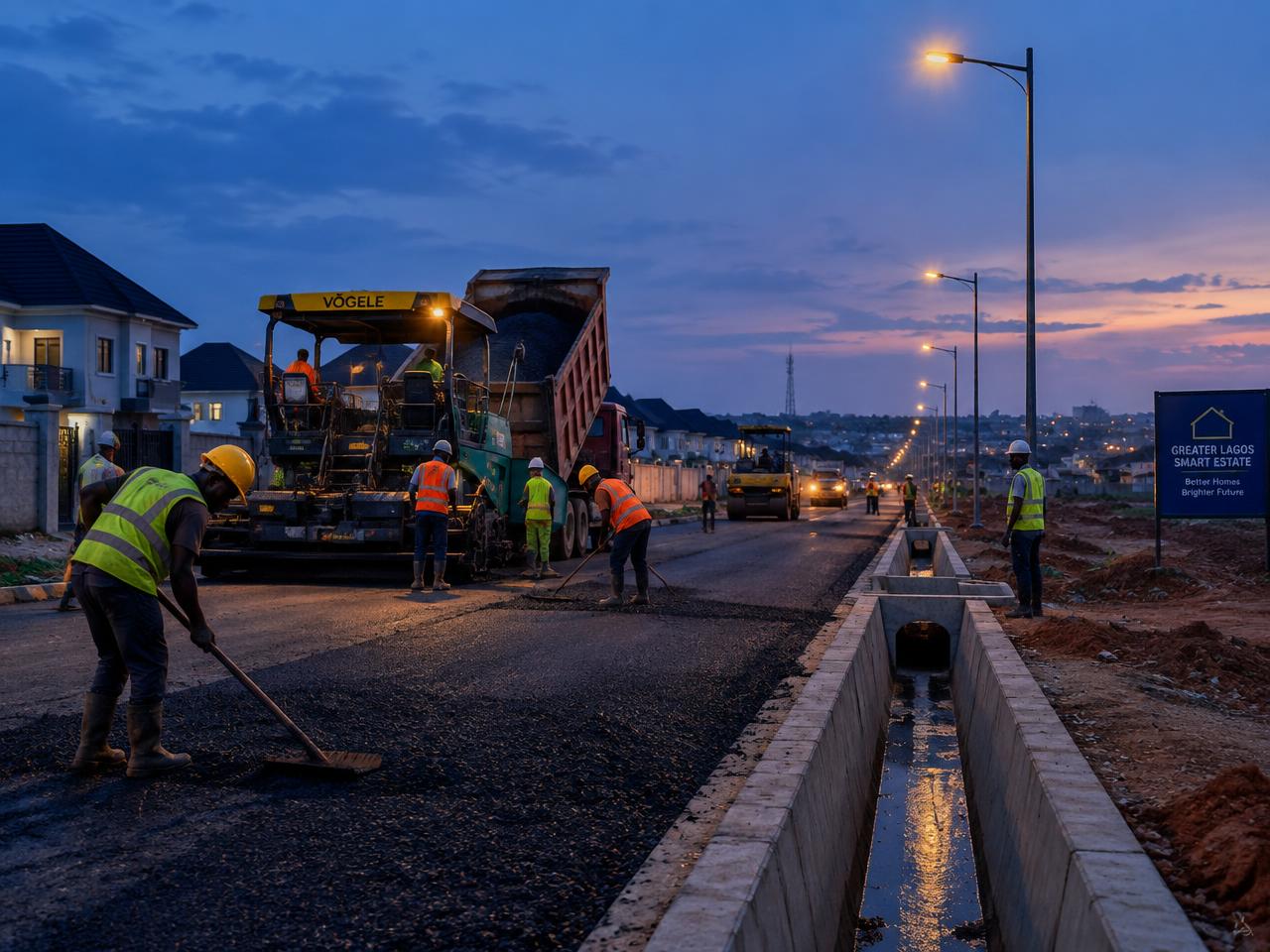 Road and drainage works